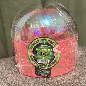 NWT From The Movie WICKED GLASS Top Dome Trinket Keepsake Container for Galinda